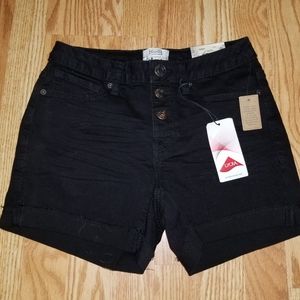 Black Mudd Stretch Shorts